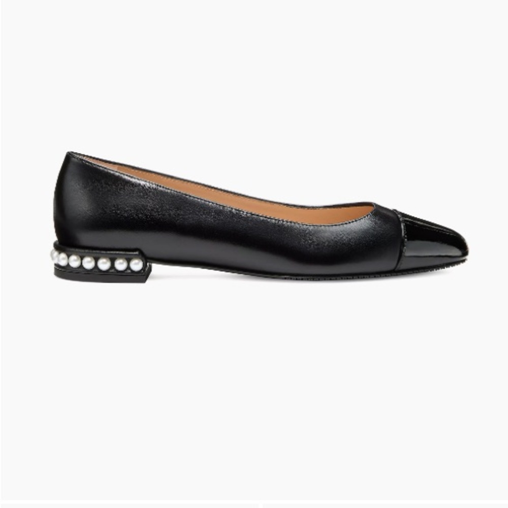 Stuart Weitzman Black Pearl Ballet Flat